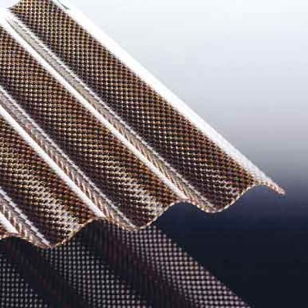 Acryl Welle Wabe 76/18 bronze liegend