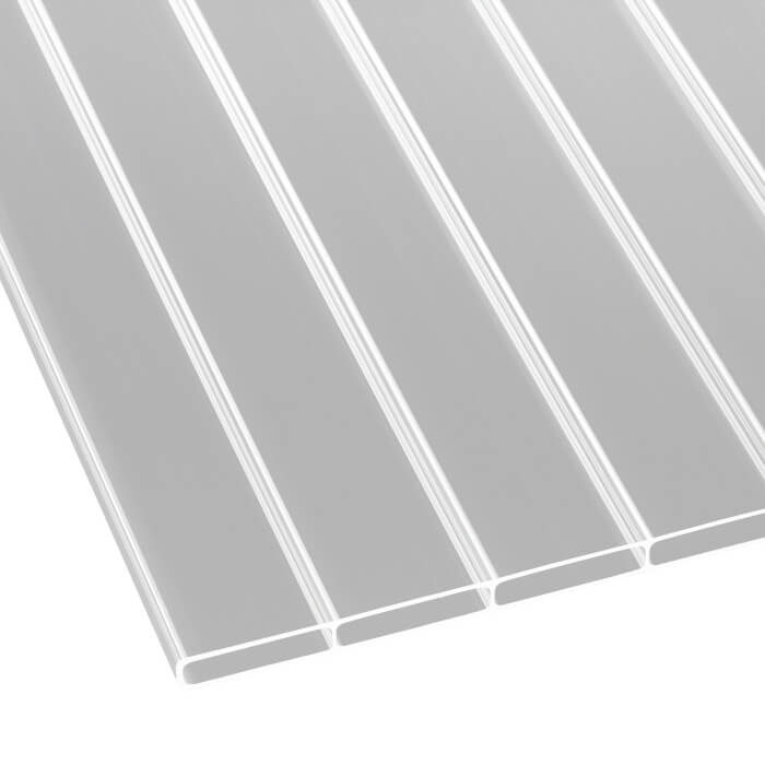 Acryl anti-drop Stegplatte 16/64 klar liegend