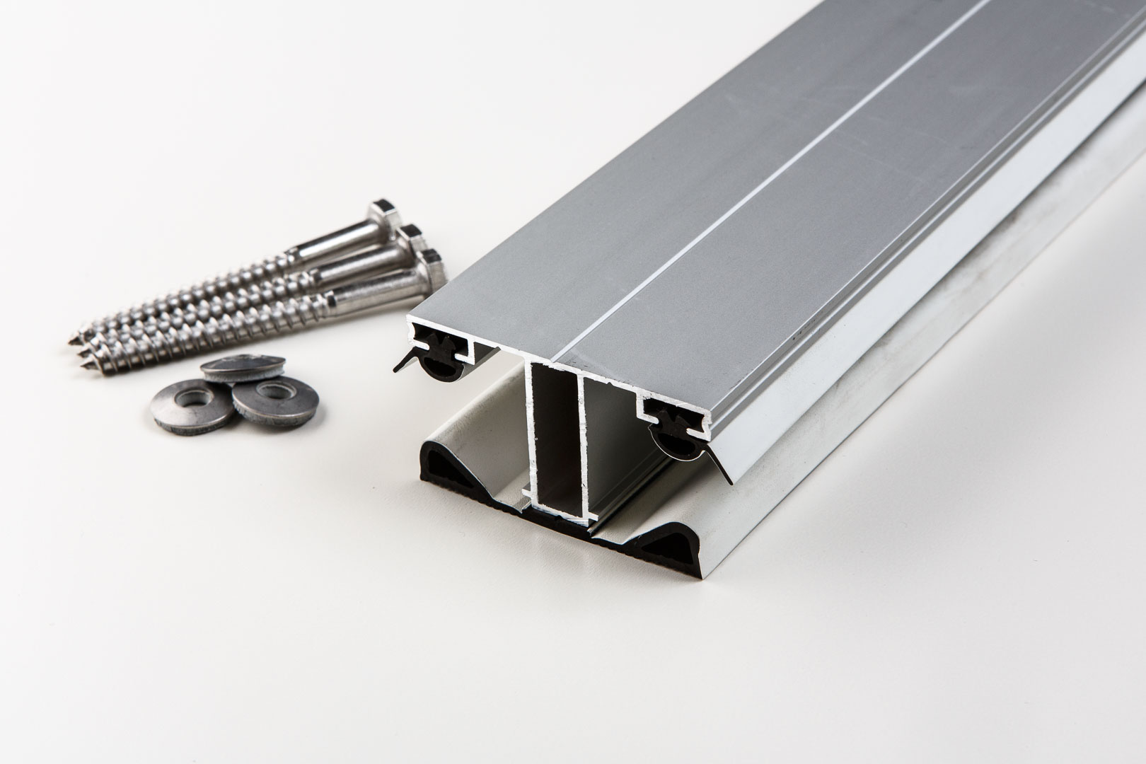 Aluminium Mittelprofil einfach für 16mm blank