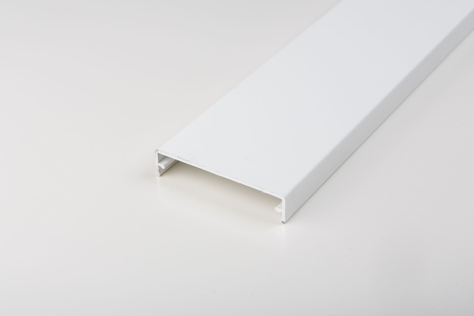 Aluminium Klemmdeckel weiß